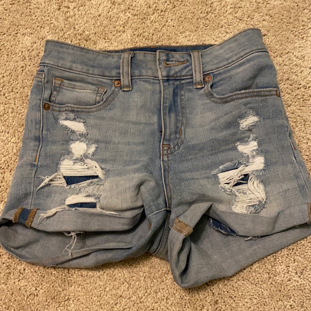 really stretchy and soft jean shorts
